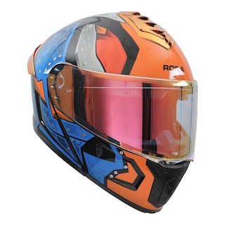 Foto 3 | Foto 3 | Casco Roda Pilot Az/nja Gun Mica Naranja L Abatible Svs