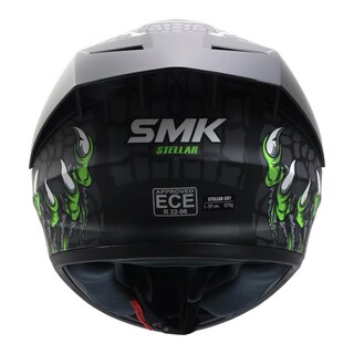 Foto 5 | Foto 5 | Casco Smk Stellar Sport Negro Verde Mate Taotei Gl268 Mica Humo L Cerrado