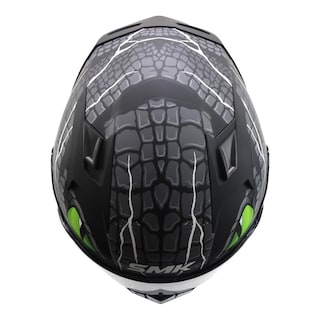 Foto 6 | Foto 6 | Casco Smk Stellar Sport Negro Verde Mate Taotei Gl268 Mica Humo L Cerrado