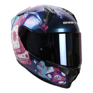 Foto 2 | Foto 2 | Casco Shaft Sh560 Rosa Camaleon Craft S Cerrado Mica Iridium Azul