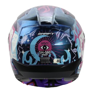 Foto 4 | Foto 4 | Casco Shaft Sh560 Rosa Camaleon Craft S Cerrado Mica Iridium Azul
