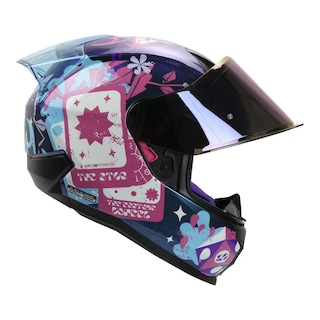 Foto 5 | Foto 5 | Casco Shaft Sh560 Rosa Camaleon Craft S Cerrado Mica Iridium Azul