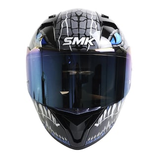 Foto 4 | Foto 4 | Casco Smk Stellar Sport Negro Azul Taotei Gl265 Mica Azul L Cerrado