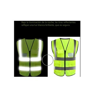 Foto 3 | Foto 3 | Chaleco Reflectante Malubero de Malla con Múltiples Bolsillos color Verde