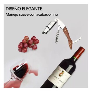 Foto 4 | Foto 4 | Sacacorchos Profesional Descorchador Destapador Vinos 5 Pzs Cafe Claro