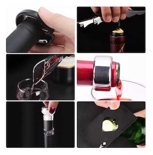 Foto 3 | Foto 3 | Sacacorchos Eléctrico Para Vino Lab.g 7 En 1 Juego De Destapador Negro