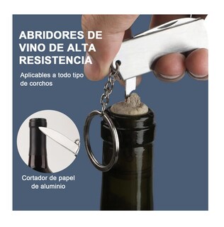 Foto 5 | Foto 5 | 24 Piezas Llavero 3 En 1 Destapador Sacacorchos Y Navaja Abridor De Botellas