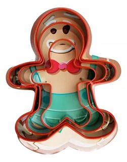 Foto 1 | Foto 1 | Cortador Galleta Jengibre 3 Pz