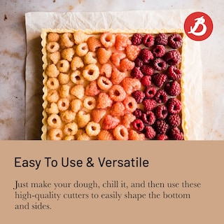 Foto 4 | Foto 4 | Set De Cortadores Cuadrados De Buyer  9 Piezas  Para Tartas Y Tartas - Venta Internacional.