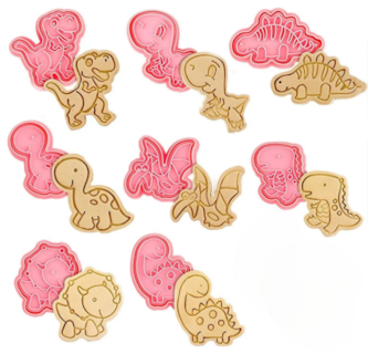 Foto 1 | Foto 1 | Xtellar Set De 8 Cortadores De Galletas Con Forma De Dinosaurio