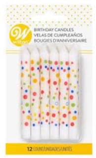 Foto 2 | Foto 2 | Wilton Velas Blancas Con Colores 12 Pz