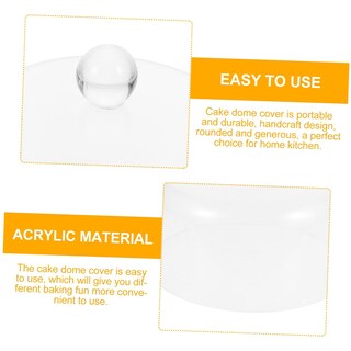 Foto 6 | Foto 6 | Cake Dome Feltechelectr Acrílico Transparente Con Base 16,20 X 16,20 X 12,50 Cm - Venta Internacional.