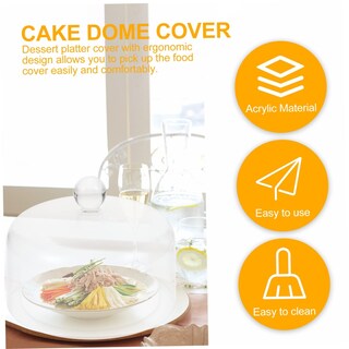 Foto 5 | Foto 5 | Cake Dome Feltechelectr Acrílico Transparente Con Base 16,20 X 16,20 X 12,50 Cm - Venta Internacional.