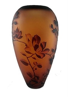Foto 1 | Foto 1 | Jarrón Manhattan Chic Antiquity Inverted Beehive 12 Cm Color Ámbar - Venta Internacional.