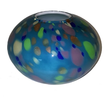 Foto 1 | Foto 1 | Jarrón Manhattan Chic Artisan De Cristal Redondo Multicolor - Venta Internacional.