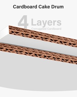 Foto 2 | Foto 2 | Tambores Para Tartas Kootek 14 Pulgadas Redondos 12 Unidades Base De Cartón Color Blanco - Venta Internacional.