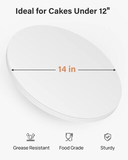 Foto 3 | Foto 3 | Tambores Para Tartas Kootek 14 Pulgadas Redondos 12 Unidades Base De Cartón Color Blanco - Venta Internacional.