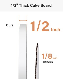 Foto 4 | Foto 4 | Tambores Para Tartas Kootek 14 Pulgadas Redondos 12 Unidades Base De Cartón Color Blanco - Venta Internacional.