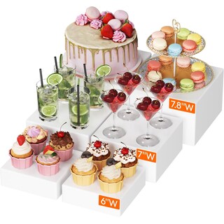Foto 1 | Foto 1 | Elevadores Y Soportes Para Buffet Lifewit, 6 Unidades, Cajas Cúbicas Blancas - Venta Internacional.