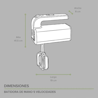 Foto 2 | Foto 2 | Batidora Manual Eléctrica 5 Velocidades