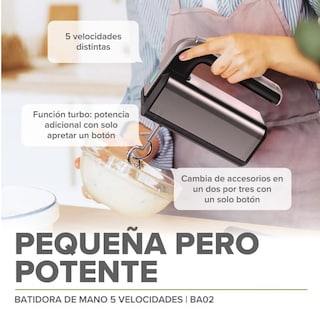 Foto 4 | Foto 4 | Batidora Manual Eléctrica 5 Velocidades