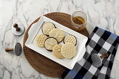 Foto 3 | Foto 3 | Venta Internacional - Sellos Para Galletas Nordic Ware Cast Honeybee 3 Unidades Plateados
