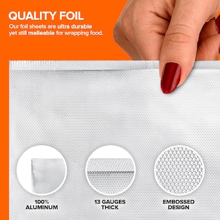 Foto 5 | Foto 5 | Láminas De Papel De Aluminio Stock Your Home, 15 X 27 Cm, 500 Unidades - Venta Internacional.