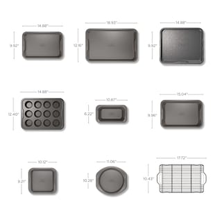Foto 7 | Foto 7 | Juego De Utensilios Para Hornear Ninja Foodi Neverstick Premium De 10 Piezas, Color Gris - Venta Internacional.