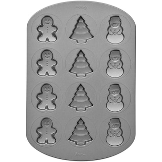 Foto 1 | Foto 1 | Sartén Wilton Con Forma De Galleta, Antiadherente, Para Navidad, 12 Cavidades - Venta Internacional.