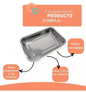 Foto 3 | Foto 3 | Xtellar Charola De Hornear Gourmet En Acero Inoxidable 50x35 Cm Juego De 2