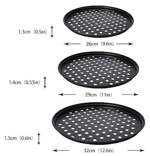 Foto 2 | Foto 2 | Xtellar Premium Set De 3 Charolas Antiadherentes Para Pizza De Acero Al Carbono (10-13 Pulgadas)