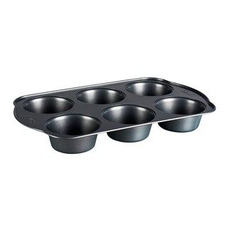 Foto 3 | Foto 3 | Molde para 6 Muffins Ekco Evolution de Acero Inoxidable color Negro con Antiadherente