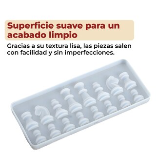 Foto 4 | Foto 4 | Molde De Silicona En Forma De Ajedrez Para Resina