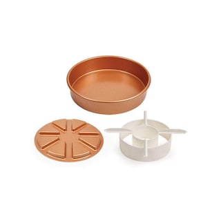 Foto 1 | Foto 1 | Juego De Moldes Para Tartas Antiadherentes De 3 Piezas Con 2 Tazones De Aleación De Café - Venta Internacional.
