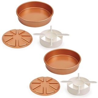 Foto 4 | Foto 4 | Juego De Moldes Para Tartas Antiadherentes De 3 Piezas Con 2 Tazones De Aleación De Café - Venta Internacional.