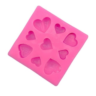 Foto 1 | Foto 1 | Molde De De Silicón 9 Corazones Para Fondant, Chocolate