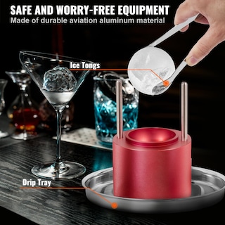 Foto 5 | Foto 5 | Máquina Para Hacer Bolas De Hielo Ice Ball Press Vevor De 2.4 Pulgadas Con Pinza Roja - Venta Internacional.