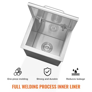 Foto 4 | Foto 4 | Enfriador De Hielo Vevor Drop In Ice Cofre De Acero Inoxidable De 40 L - Venta Internacional.