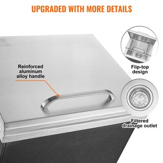 Foto 5 | Foto 5 | Enfriador De Hielo Vevor Drop In Ice Cofre De Acero Inoxidable De 40 L - Venta Internacional.