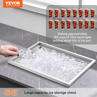 Foto 2 | Foto 2 | Enfriador De Hielo Vevor Drop In Ice Cofre, 43,5 L, Acero Inoxidable - Venta Internacional.