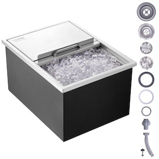 Foto 1 | Foto 1 | Enfriador De Hielo Vevor Drop-in De Acero Inoxidable De 40,9 Cuartos De Galón Y 55,23 Litros - Venta Internacional.