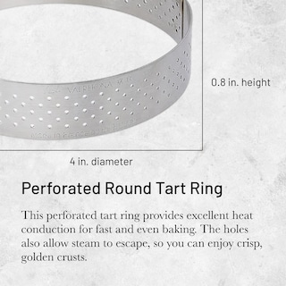 Foto 2 | Foto 2 | Tart Ring De Buyer Redondo Perforado 10 Cm De Diámetro Y 2 Cm De Altura - Venta Internacional.