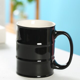 Foto 2 | Foto 2 | Taza Cerámica En Forma De Barril De Petróleo Bidón Gasolina Regalo 450ml Negro