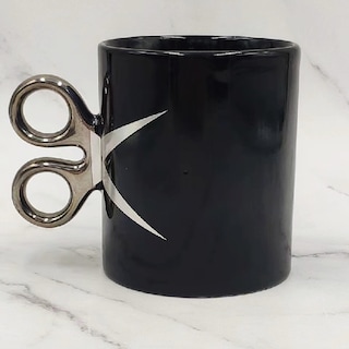 Foto 4 | Foto 4 | Taza De Cerámica Con Mango En Forma De Tijera Barberia 350ml