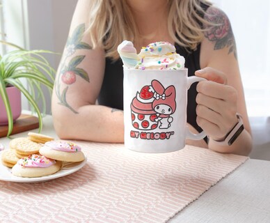 Foto 6 | Foto 6 | Taza Sanrio My Melody De Cerámica Para Magdalenas De Fresa, 500 Ml - Venta Internacional.