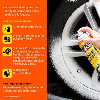 Foto 5 | Foto 5 | Espuma Limpieza Llantas Armor All 510g Brillo Negro 6 Piezas