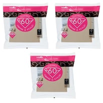 Juego De 3 Filtros De Café Hario 03  Papel Natural  100 Unidades - Venta Internacional.