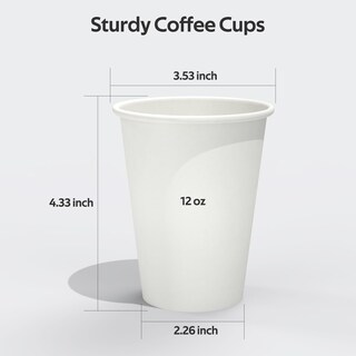 Foto 2 | Foto 2 | Tazas De Café Dealusy De Papel Apto Para Alimentos 12 Onzas 200 Unidades Sin Fugas - Venta Internacional.