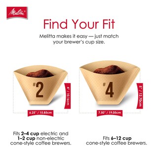 Foto 7 | Foto 7 | Filtros De Café Melitta #2 Cone Unbleached Brown 300 Paquete De 3 - Venta Internacional.