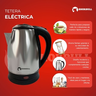 Foto 8 | Foto 8 | Tetera Eléctrica 2 l Shorbull